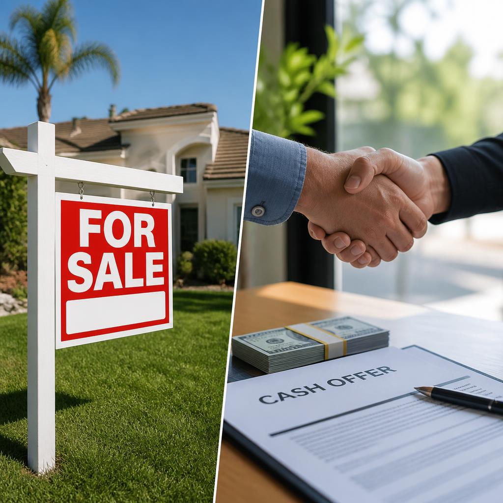 Comparing a traditional agent listing to a direct cash offer